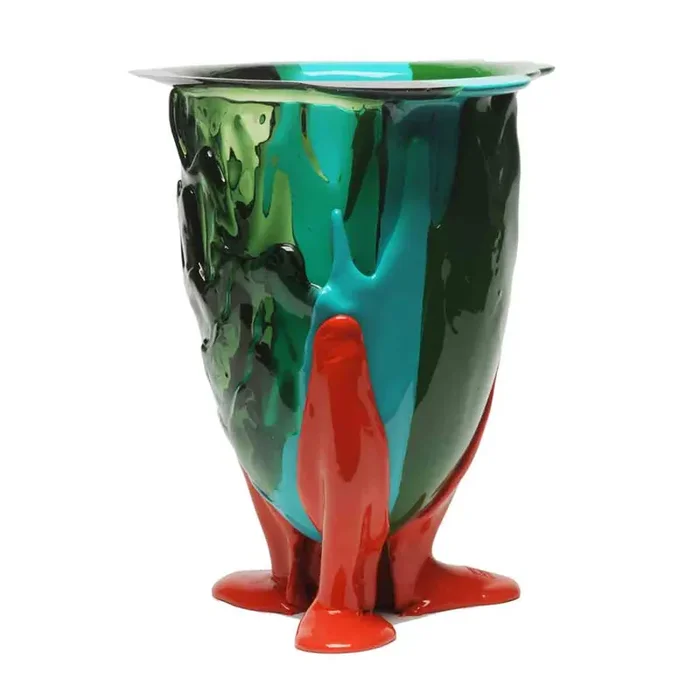Kunstharzvase AMAZONIA – Grün – von Gaetano Pesce für Fish Design – S – H 19 x Ø 10,5