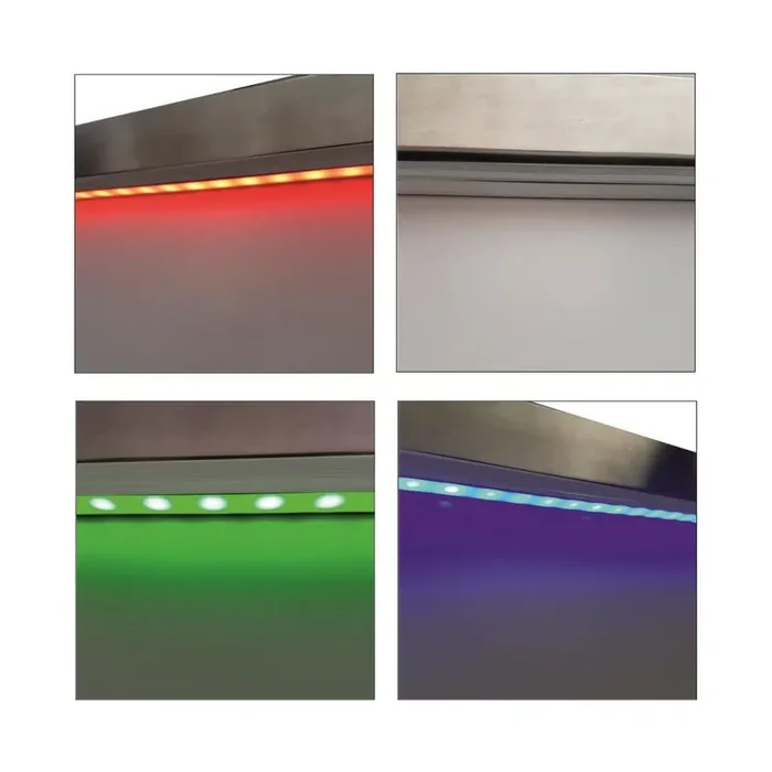 LED strip set with aluminum cable duct 1A power supply for 2 m beer & long drink counters