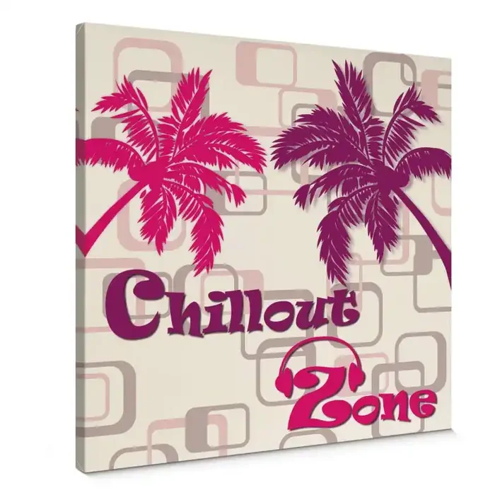 Leinwandbild Chillout Zone Pink