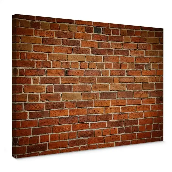 Leinwandbild Ziegelsteinmauer
