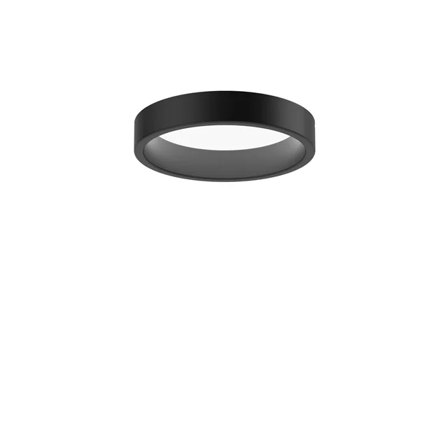 Louis Poulsen LP Circle Deckenleuchte Halbeinbau Ø26 3000K & Dali/ Schalter-Dim Schwarz