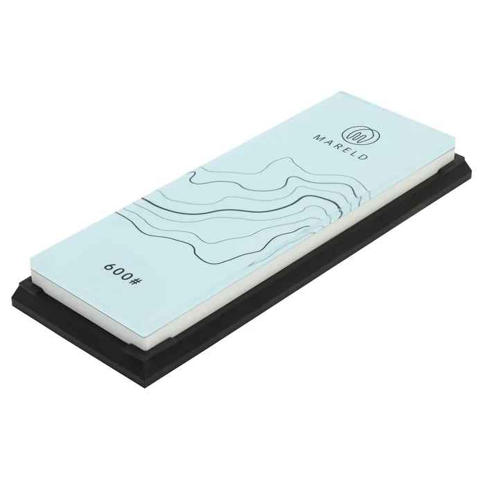 Mareld Akio Schleifstein 600er Körnung Weiß/ Blau