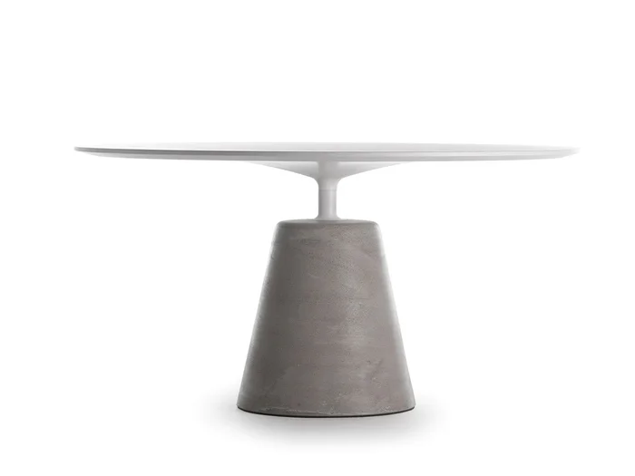 MDF Italia Rock Table – Tisch H 73 cm Tischplatte aus Zement Entworfen von Jean Marie Massaud