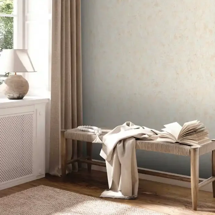 Metallic-Tapete Gold Grau – Einfarbige Vliestapete – Unitapete Putzoptik Strukturtapete