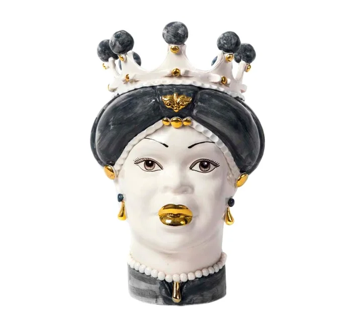 Mohd Selection Moro Lady Medium Vase Grau / Gold