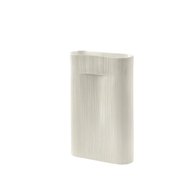 Muuto Ridge Vase H48,5 Gebrochenes Weiß