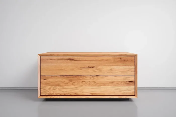 Nachtkommode Eiche massiv nach Maß X-Line