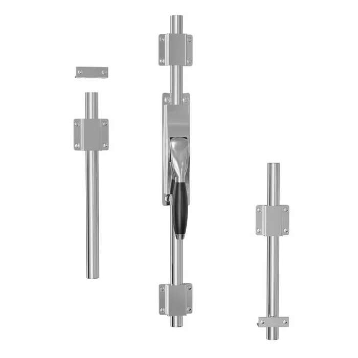 Nickel Glanz 30er Jahre Lofttuer Drehstangenverschluss