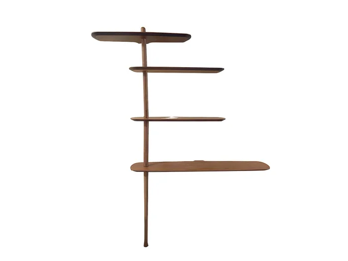 Nomon Unica Bücherregal H. 191 – Walnuss Entworfen von Andrés Martínez