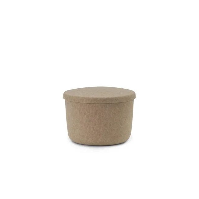 Normann Copenhagen Hide Storage Pouf Klein Sand