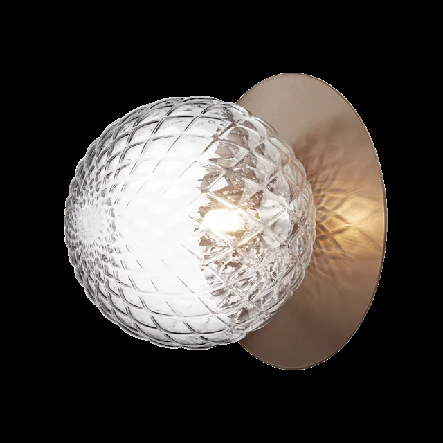 Nuura Liila 1 Wand-/ Deckenleuchte Groß Bronze/ Klar