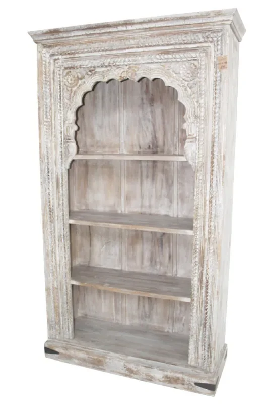Orientalisches Vintage Regal Bücherregal Antik Massiv Muster 05