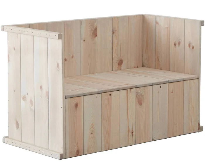 osoltus Lounge Gartenbank Sylt Shabby Design Pinie 138cm