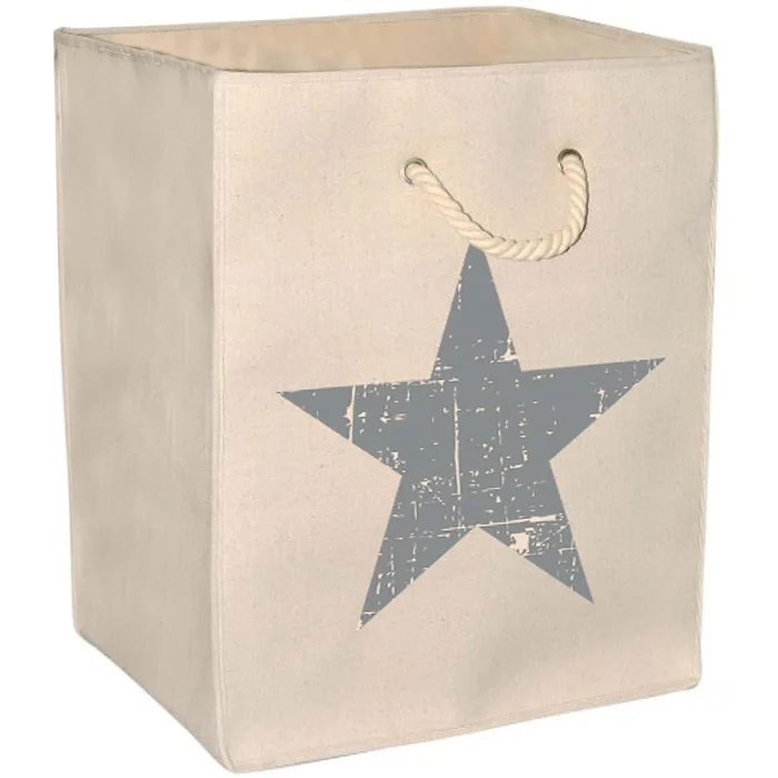 osoltus Wäschetonne Wäschesortierer Wäschebox Stern Stars 114-03