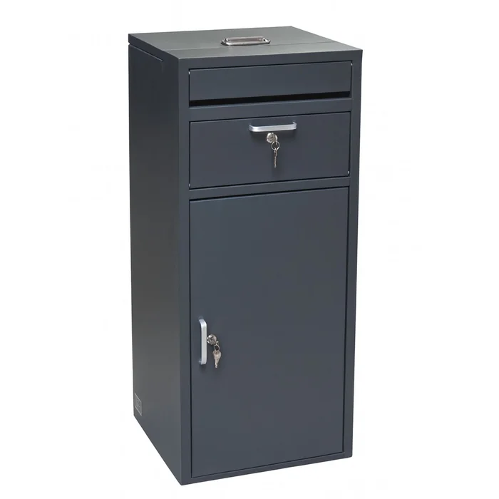 Paketbox Briefkasten Standbriefkasten 90x40cm anthrazit