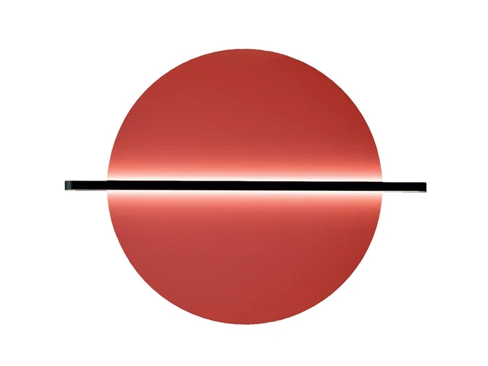 Penta Hang Out Large Single Rot Wandleuchte Entworfen von Brogliato Traverso