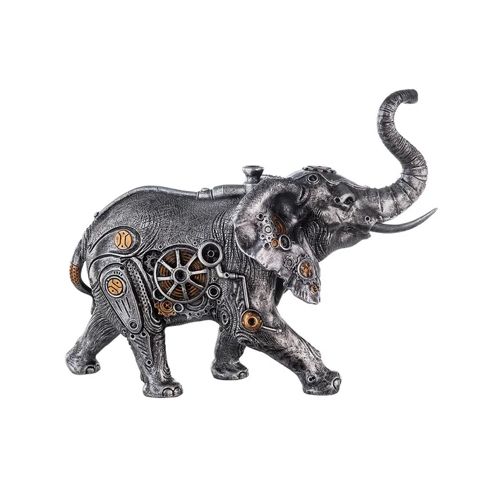 Poly Skulptur „Steampunk Elephant“