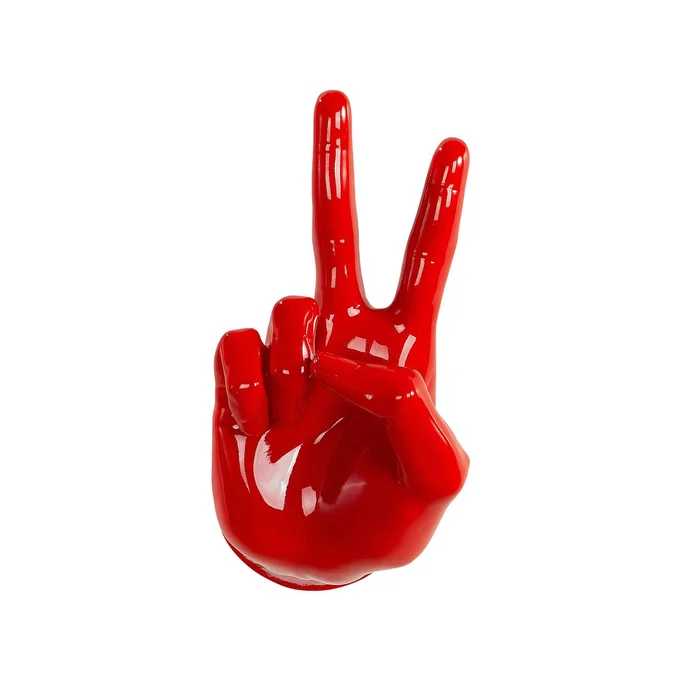 Poly Wandobjekt „Handzeichen“