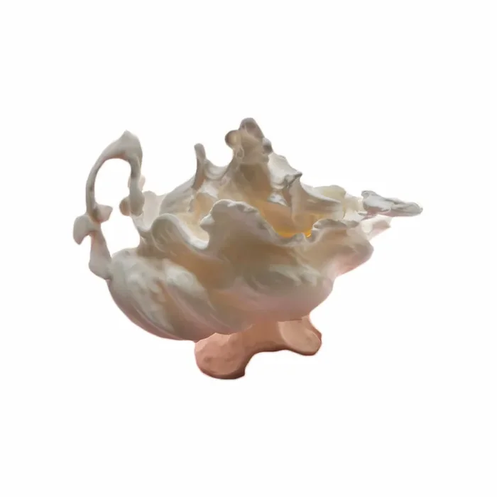 Polymer-Terrinenskulptur MONSTERS von Alessandro Mendini – Mittel / Weiß