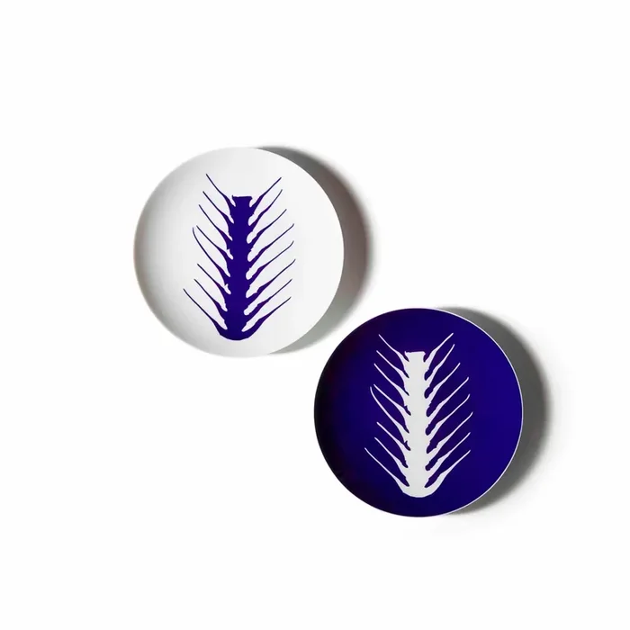 Porzellan-Essteller ARETE, entworfen von Richard Ginori für Cassina – Zwei