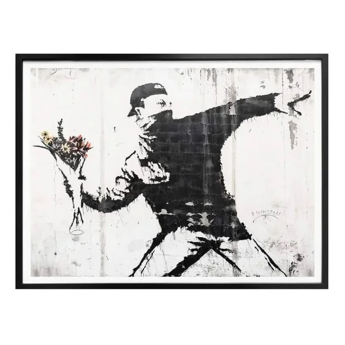 Poster Banksy – Der Blumenwerfer