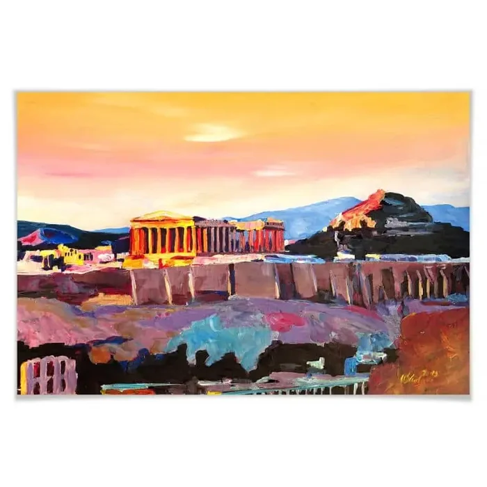 Poster Bleichner – Akropolis in Athen