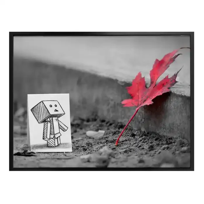 Poster Heine – Stift vs. Kamera – Das rote Blatt