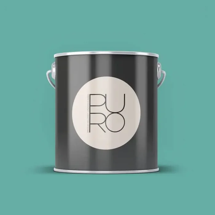 Premium Wandfarbe Blau – Tuchmatte Innenwandfarbe – PURO c4007 emerald green