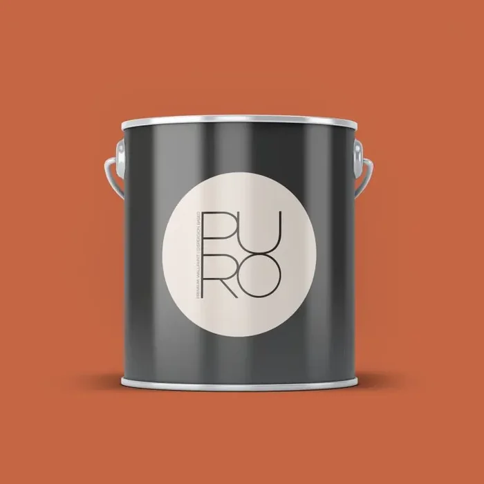 Premium Wandfarbe Rot Orange – Tuchmatte Innenwandfarbe – PURO c9006 dusty orange