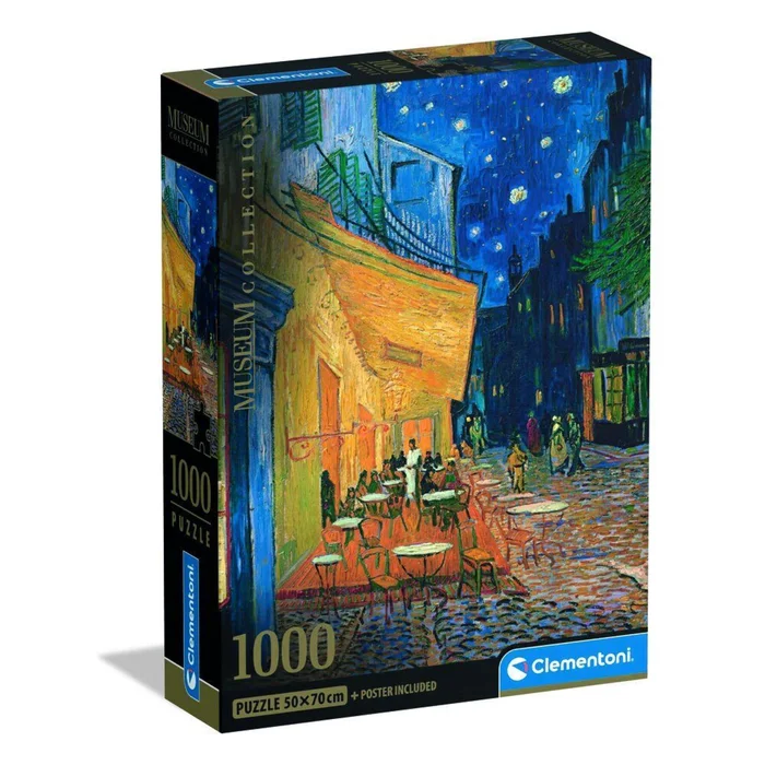 Puzzle 1000 Teile Clementoni Museum Van Gogh Cafe Terrace at Night [Größe 70×50 cm]