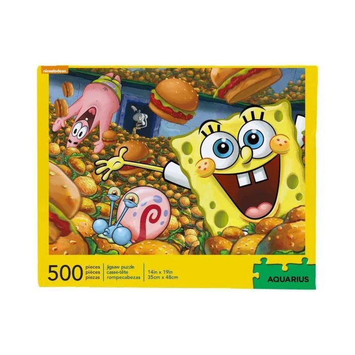 Puzzle 500 Teile Aquarius Bob l´éponge Krabby Patties [Größe 35×48 cm]