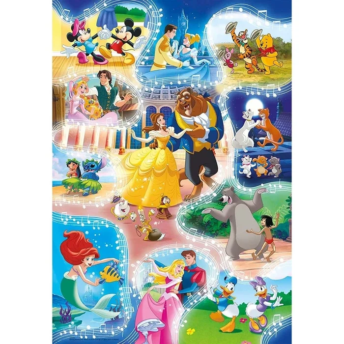 Puzzle mit 104 Teilen Disney Princesses [Größe 3,3×33,5×48,5 cm]