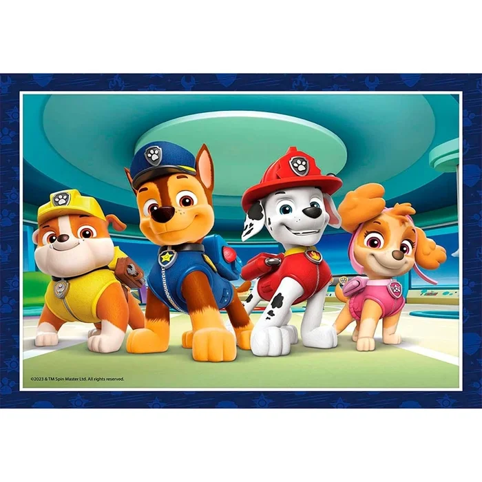 Puzzle mit 4 Teilen in 1. 12-16-20-24 Teilen Clementoni Paw Patrol Bestway [Größe 4x19x29 cm]