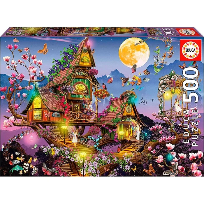 Puzzle mit 500 Teilen das Haus der Faires Educa [Größe 29×25,1×35 cm]