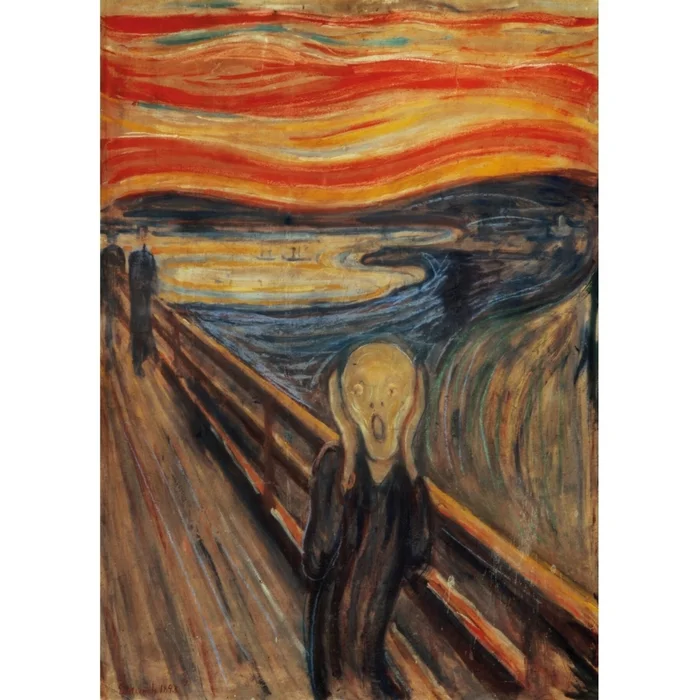 Puzzles mit 1000 Teilen museum munch. der Schrei Clementoni [Größe 38,2×30,8×38 cm]