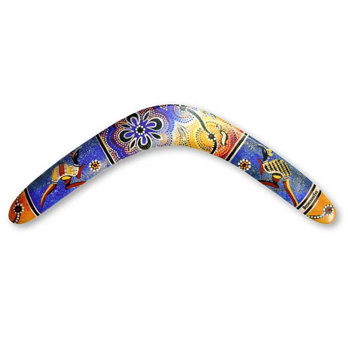 Rechter Boomerang BoomerangFan Aboriginal [Größe 44,5 cm]