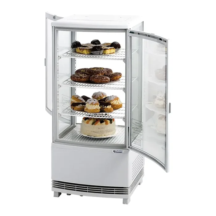 Refrigerated showcase with two doors, 86 liters, dimensions 429 x 425 x 980 mm (WxDxH)