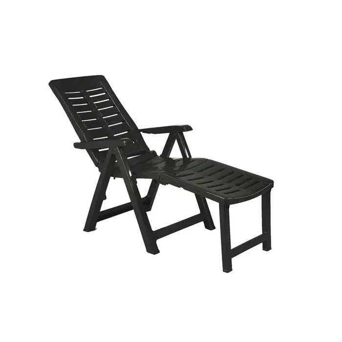 Rinti – Klappstuhl mit Fußstütze in Anthrazit