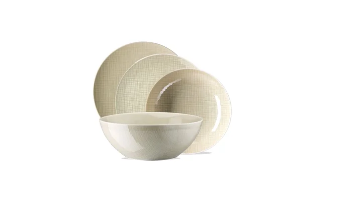 Rosenthal Mesh Cream Tisch-Set Entworfen von Gemma Bernal
