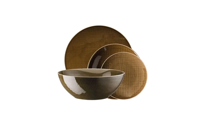 Rosenthal Mesh Walnut Tischset Entworfen von Gemma Bernal