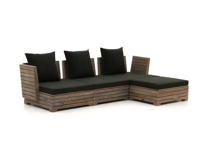 ROUGH-B Chaiselongue Lounge-Set 4-teilig