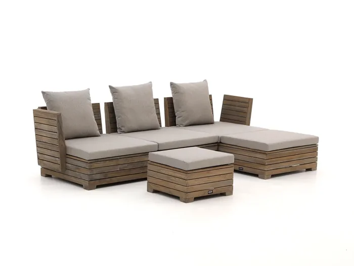 ROUGH-B Chaiselongue Lounge-Set 5-teilig