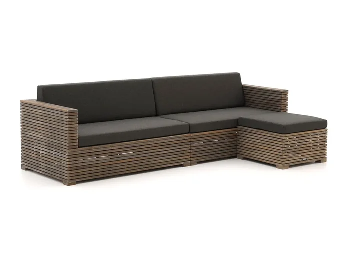 ROUGH-C Chaiselongue Lounge-Set 3-teilig