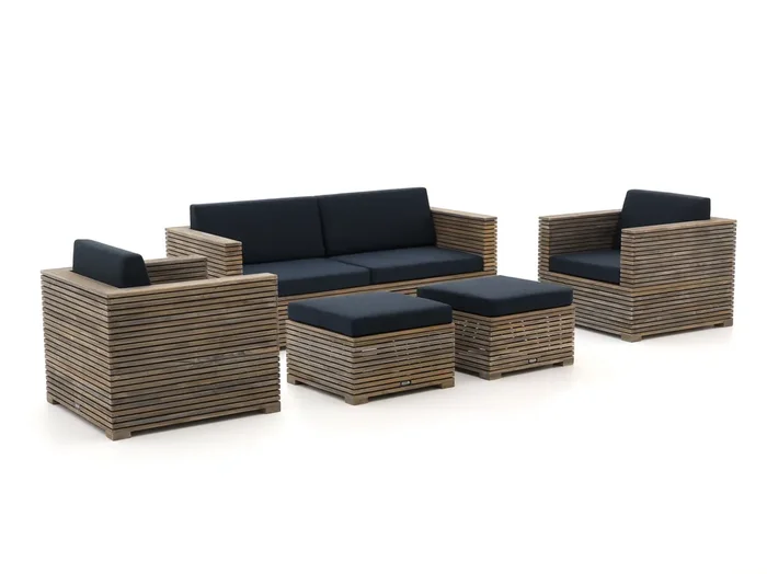 ROUGH-C Sessel-Sofa Lounge-Set 5-teilig