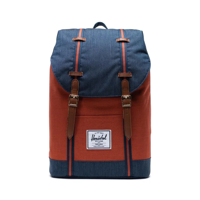 Rucksack Herschel retreat indigo denim/picante crosshatch/tan