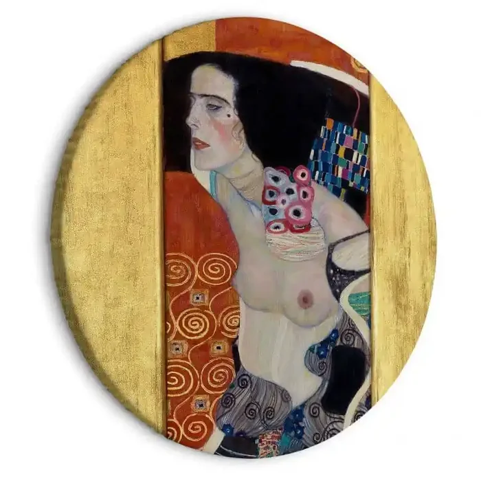 Rundes Leinwandbild Klimt – Judith II