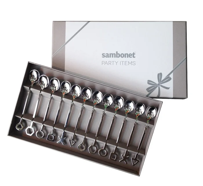 Sambonet Dessertlöffel – 12er Set Geometrie Entworfen von Harry e Camila