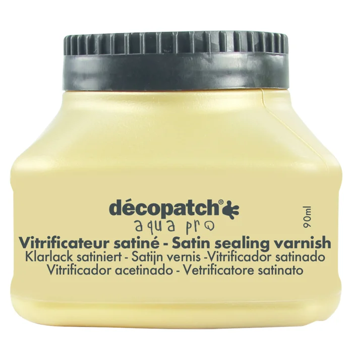 Satinierte Holzverglasung Décopatch [Größe 90 ml]