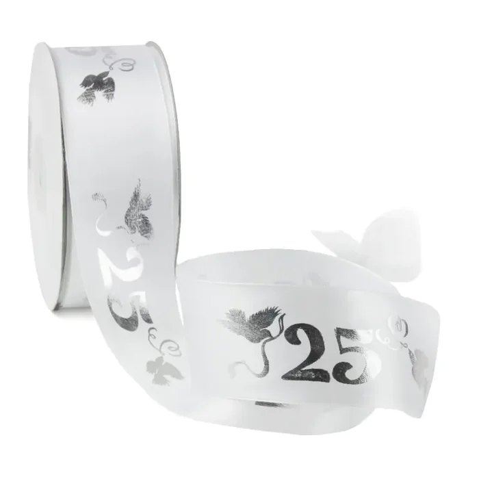 Schleifenband 25mm Gelb (50m)