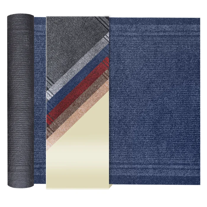 Schmutzfangläufer MALAGA – Blau – 0,66m x 29,00m